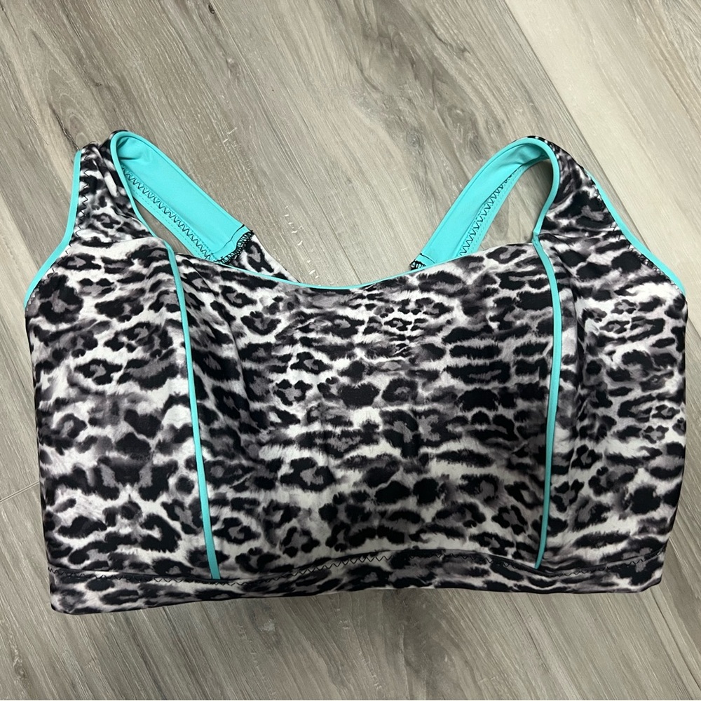 Teal/leopard 2PC - Picture 5 of 6